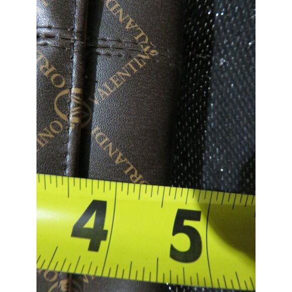 VALENTINO Orlandi Italian Leather Guitar Strap Crossbody Logo Embossed Wallet - Picture 10 of 10
